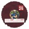 Dark Red Suede Mat Board for 8x8 Frames - Circle Opening for 4x4 Photos